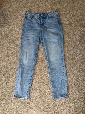 Old Navy Light Blue High-Rise Stretch Jeans